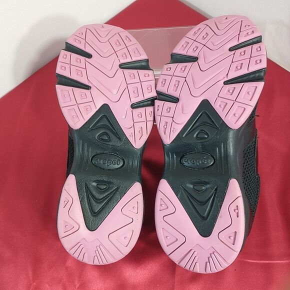 Propet Stability Shoes Women 9.5EE Black Pink X Strap Active Orthopedic Walk. - Picture 7 of 8